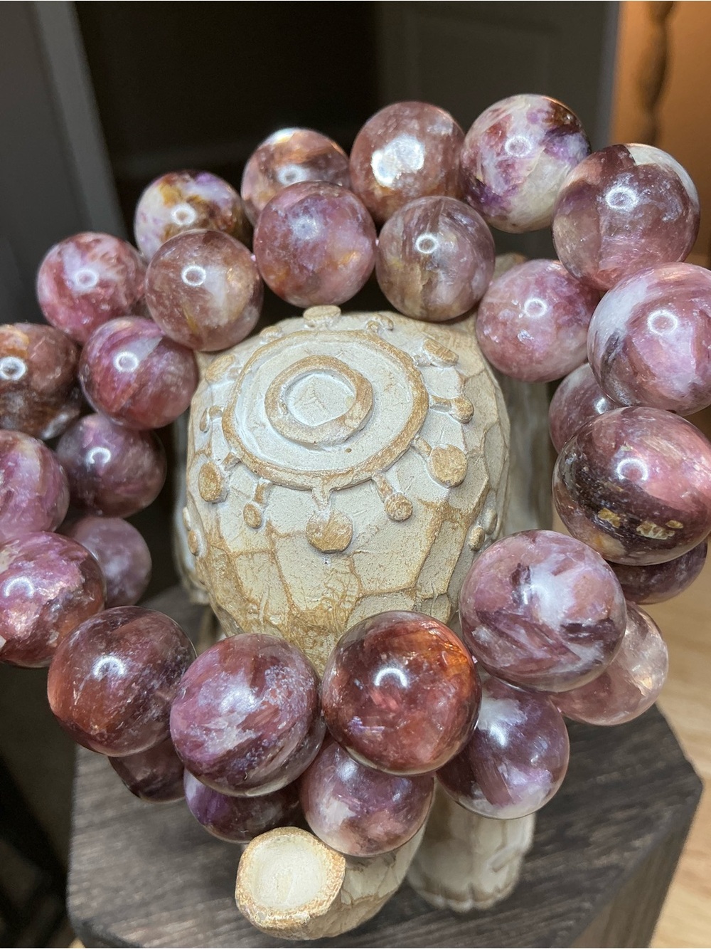 Sunset Aura 🌅✨ Purple and Orange Mica - 14-14+mm (7” - can make smaller) - Picture 3 of 7
